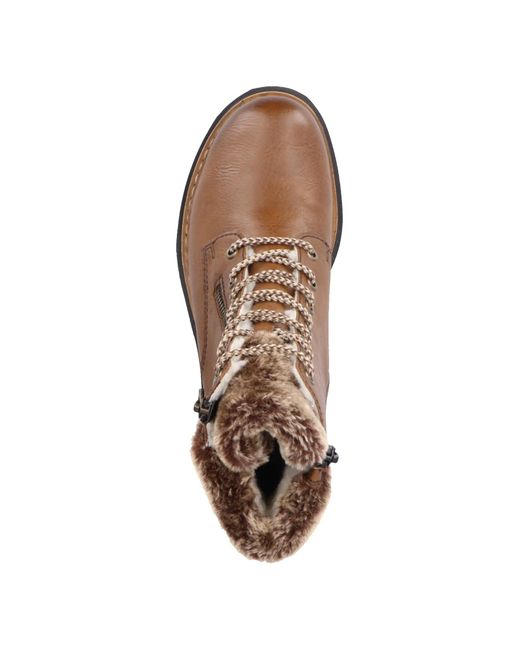Rieker Brown Schnürstiefelette