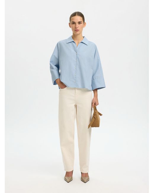 SELECTED Blue Bluse Slfester