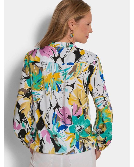 Goldner Blue Bluse