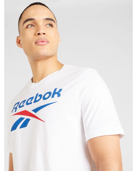 Reebok Sportshirt 'identity' in White für Herren