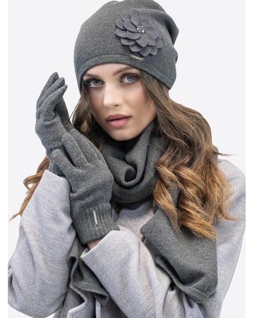 Vivience Gray Mütze 7010 Set