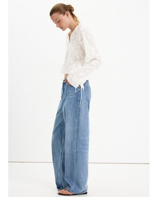 Mango White Bluse Florence