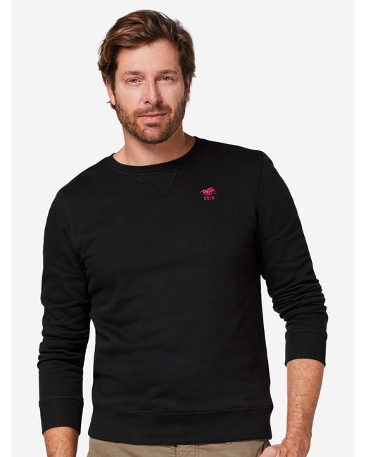 Polo Sylt Sweatshirt Basic in Black für Herren