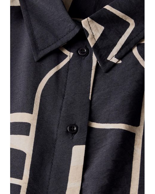 Street One Blue Lange Bluse Mit Turn-Up
