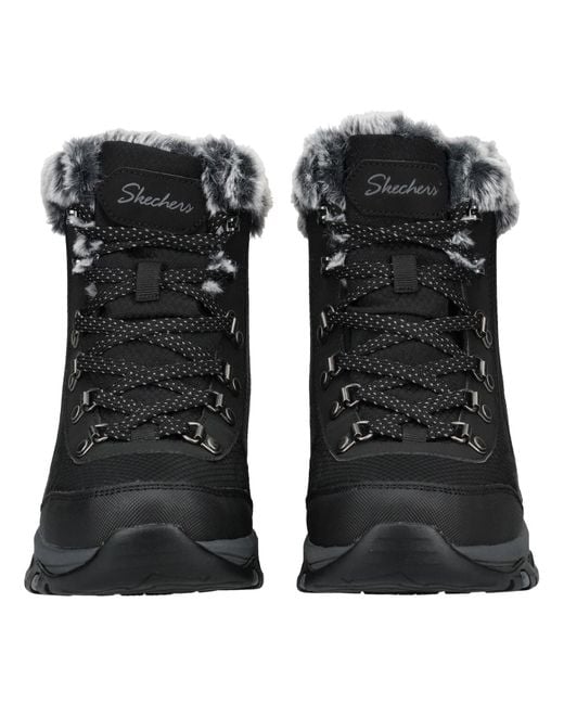 Skechers Black Schnürstiefelette