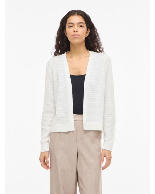 Vila White Strickjacke Vilollo