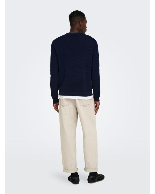 Only & Sons Pullover Onsron in Blue für Herren