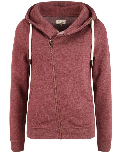 Oxmo Red Kapuzensweatjacke 'vicky zip-hood'