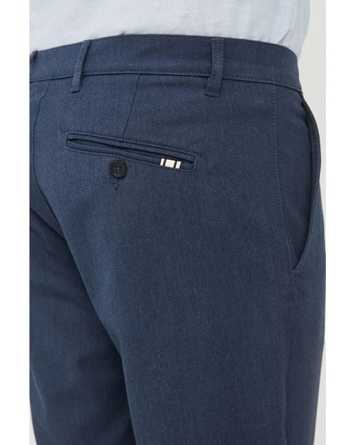 Solid Chinohose in Blue für Herren