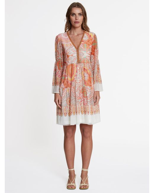 Ana Alcazar Orange Kleid Welby