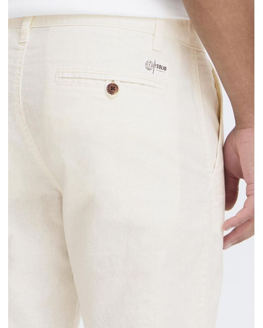 Solid Leinenhose Sdloran in White für Herren