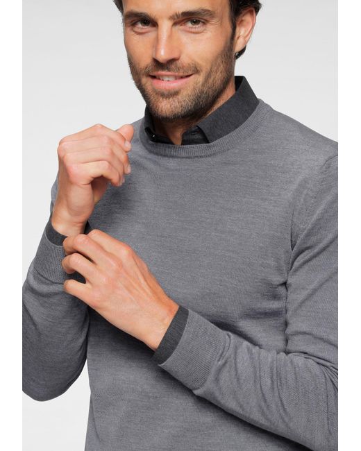 Olymp Pullover in Gray für Herren