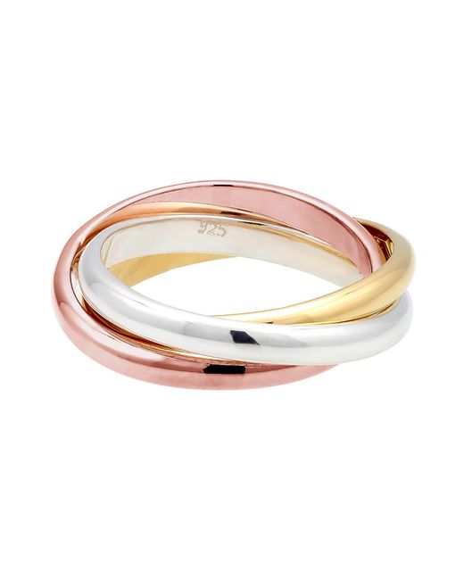 Elli Jewelry Metallic Ring Trio