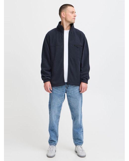 Solid Fleecejacke Matz in Blue für Herren