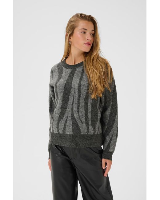 Kaffe Gray Kabitzy Pullover