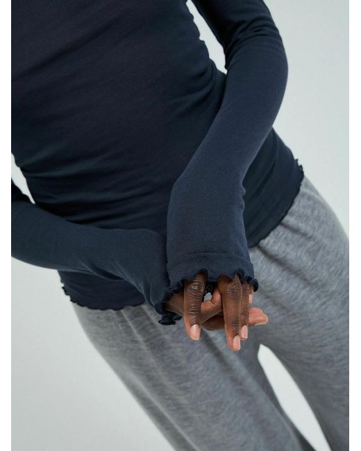 Seamless Basic Blue Shirt Romance