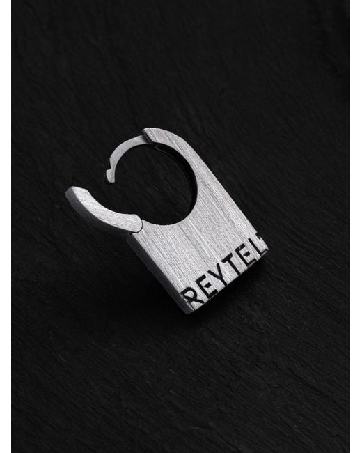 REYTEL Ohrring Tag in Metallic für Herren