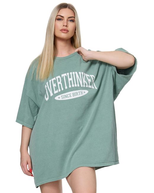 Worldclassca Green Oversizeshirt Overthinker