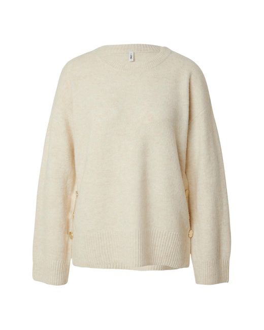 ONLY White Pullover Onlrene