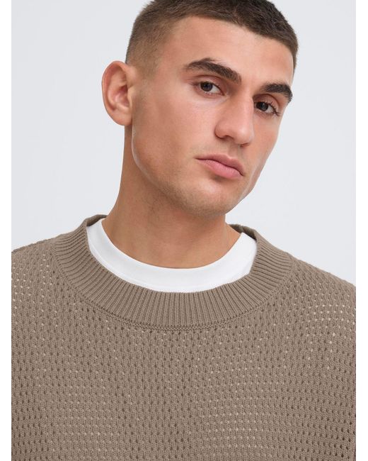 Solid Pullover Sdtysonio in Brown für Herren