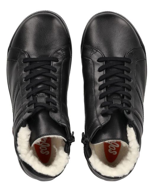 Softinos Black Schnürstiefelette