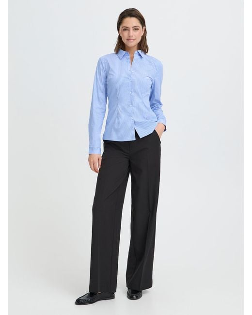 Ichi Blue Bluse Ihdima
