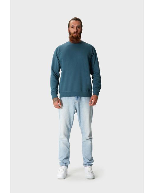 Oldskull Sweatshirt Plain Basic in Green für Herren