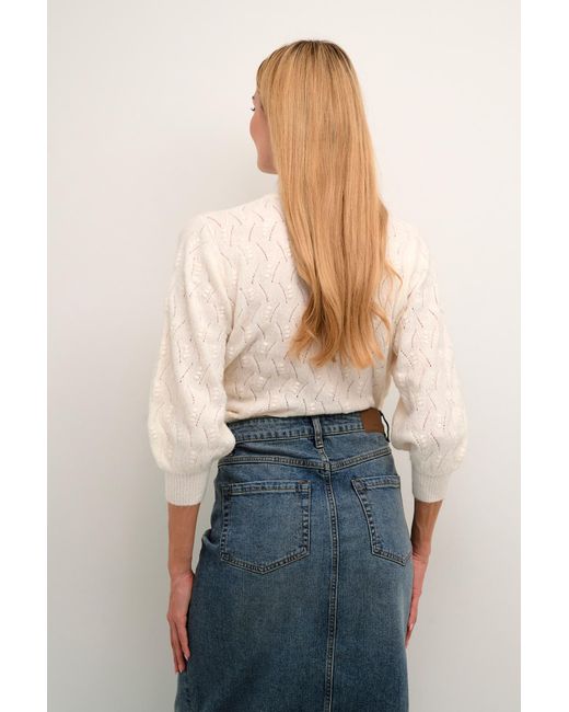 Kaffe White Pullover Rita
