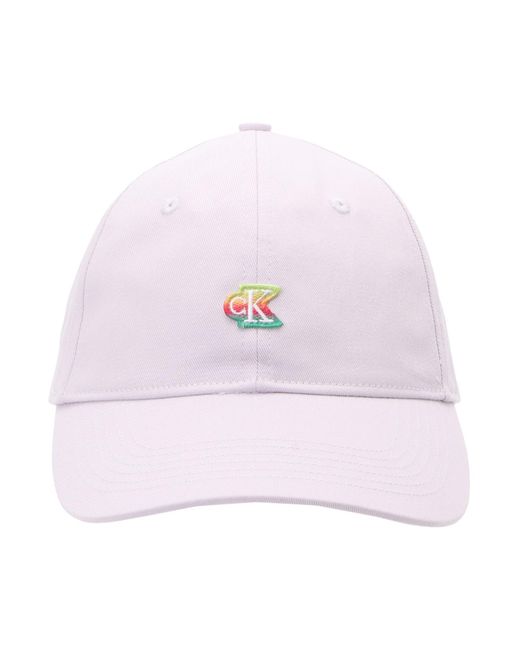 Calvin Klein Pink Cap Iridescent Pride Patch Baseball