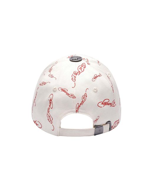 Ed Hardy White Kappe Tiger Flames