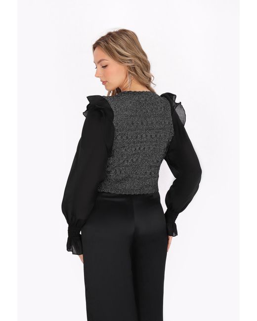 faina Black Pullover