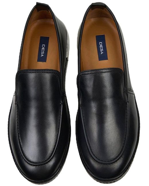 Desa Mokassin Slipper in Black für Herren