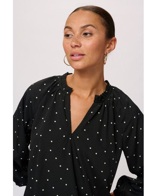Kaffe Black Bluse Kasandy