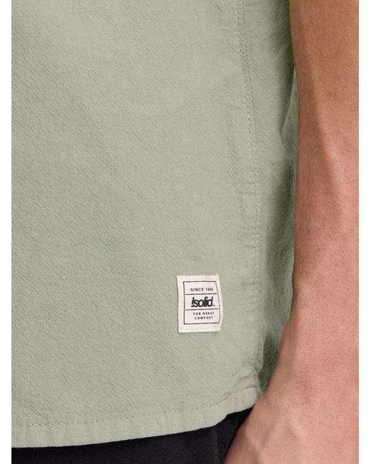 Solid Kurzarmhemd Sdneel in Green für Herren