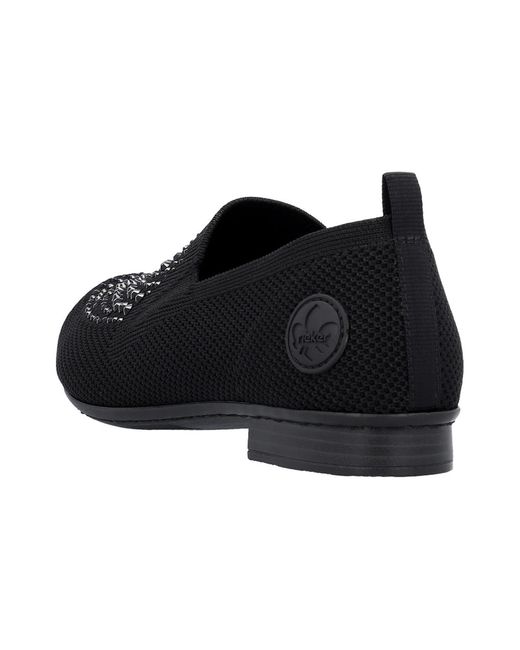 Rieker Black Slipper