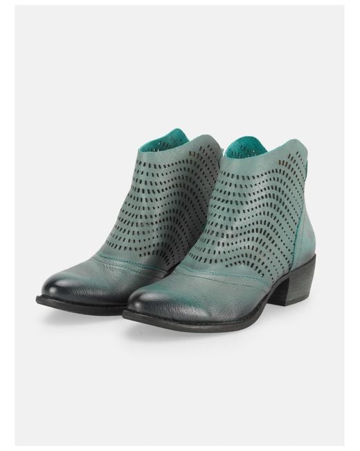 Felmini Green Ankle Boots