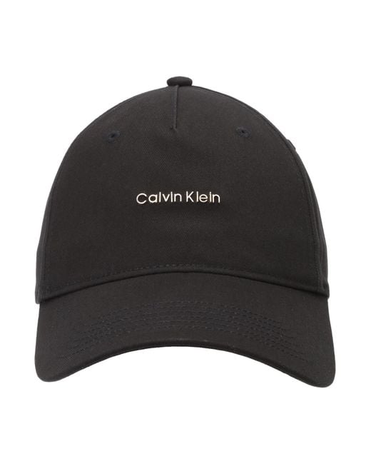 Calvin Klein Black Cap Metal Logo Baseball
