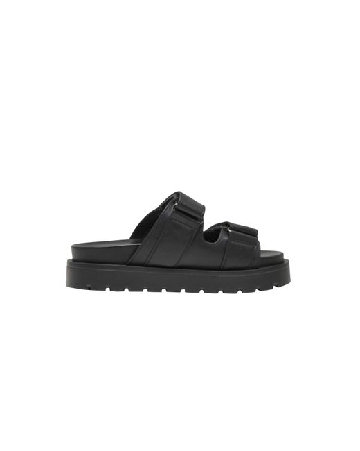 Buffalo Black Pantolette Raya