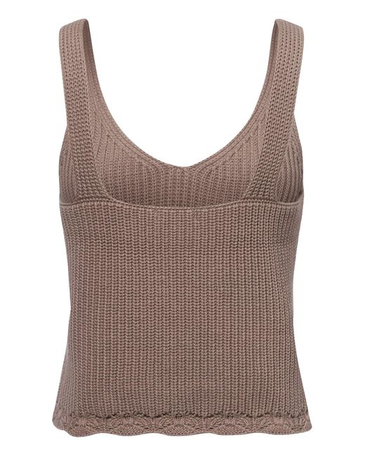 Marie Lund Brown Tanktop