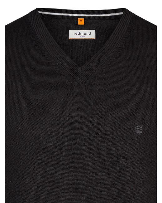 Redmond Pullover Basic in Black für Herren
