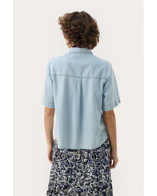 Part Two Blue Bluse 'Niclapw'