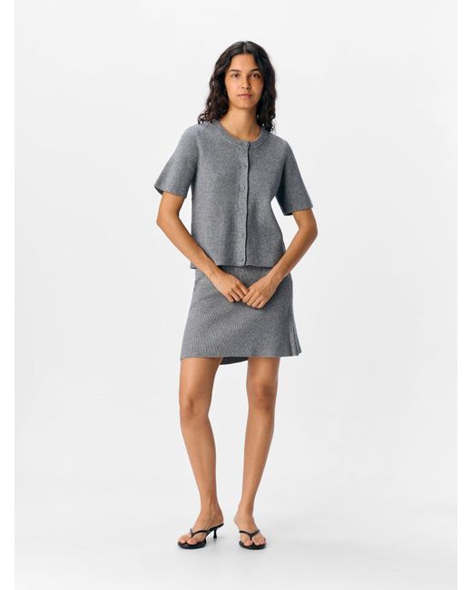 Object Gray Strickjacke