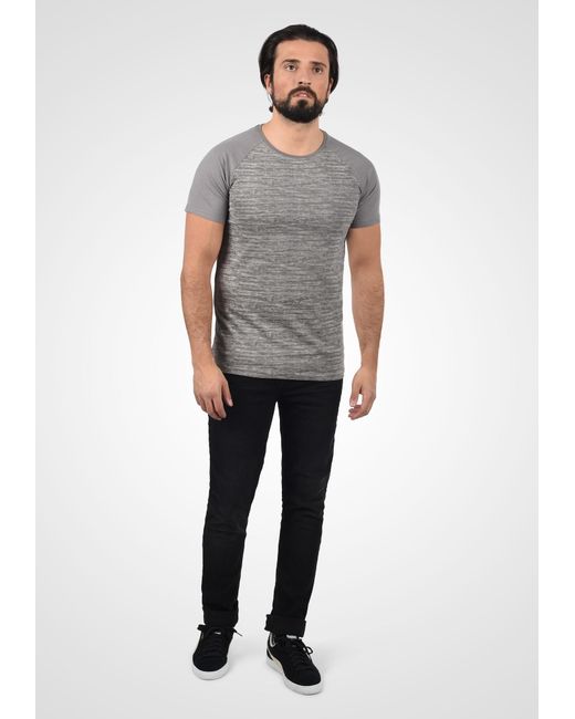 Solid Shirt Mevio in Gray für Herren
