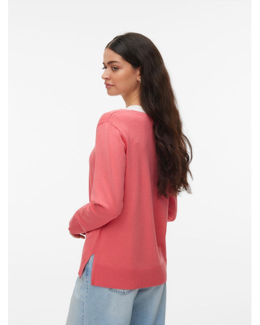 Vero Moda Pink Pullover Vmsilje