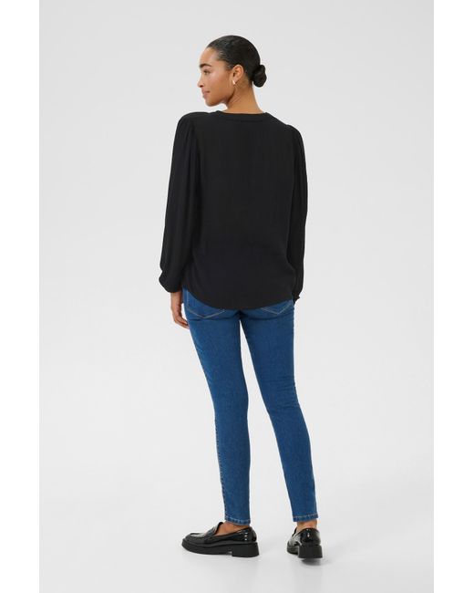 Kaffe Black Bluse Kano