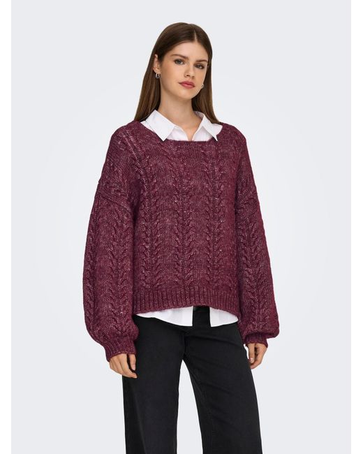 ONLY Purple Pullover Onlida