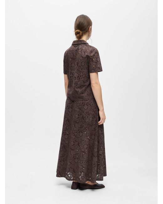 Object Brown Bluse Objbianca
