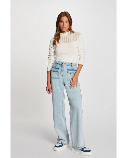 Morgan White Pullover Snowi