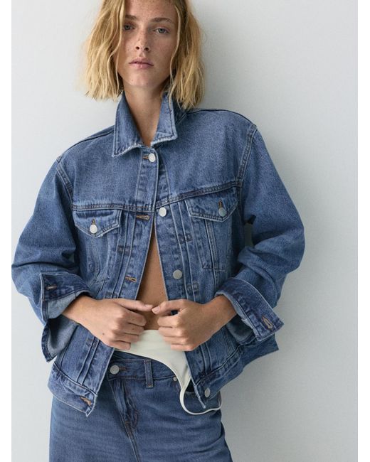 Pull&Bear Blue Jacke