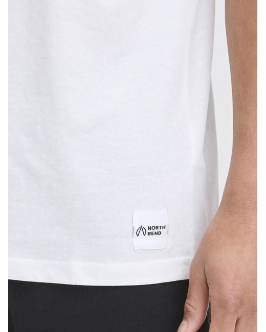 North Bend T-Shirt Carsten in White für Herren